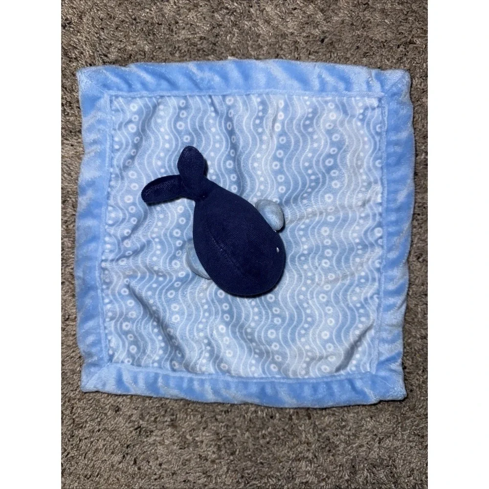 Falls Creek Baby Lovey‎ Blue Whale Soother Fleece